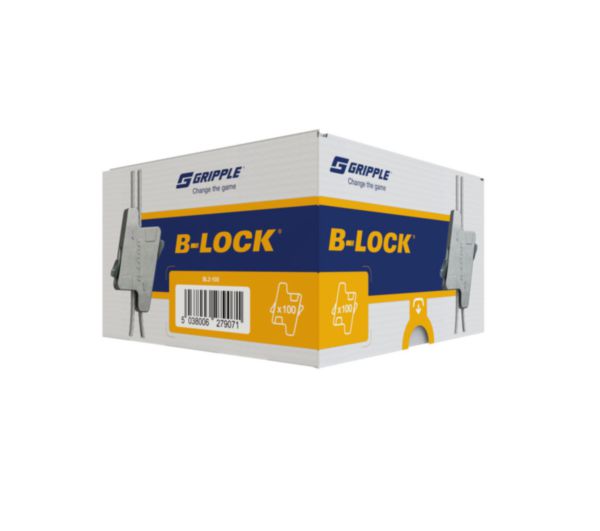 Boite de 100 galets B-Lock pour câble du Ø 1,5 au 2,5 mm. Charge de travail maximale : Ø 1,5 mm max 35 kg, Ø 2 mm max 60 kg et Ø 2,5 mm max 70 kg réf : BL2-100