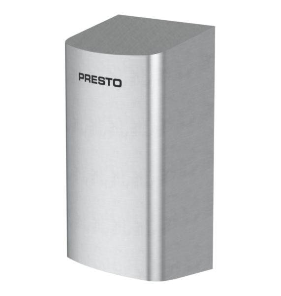 Sèche-mains LINEA sans contact mural compact finition INOX BROSSE réf. 60395IB