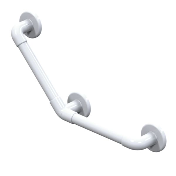 Barre d'appui lisse coudée 135° - 300x300mm Réf.11905WH-LS