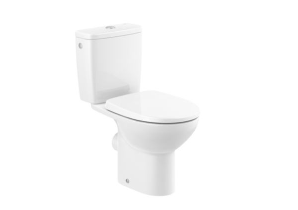 Pack WC au sol VICTORIA, sans bride, sortie horizontale, 3/6 litres, alimentation latérale, abattant laqué frein de chute déclipsable Réf. A34PV04000