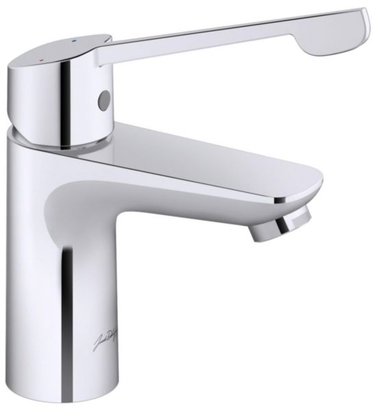 Mitigeur lavabo PMR July+ S, Ch2 avec vidage et tirette. Débit limité à 5 l/mn. Chrome réf. E35667-4-CP