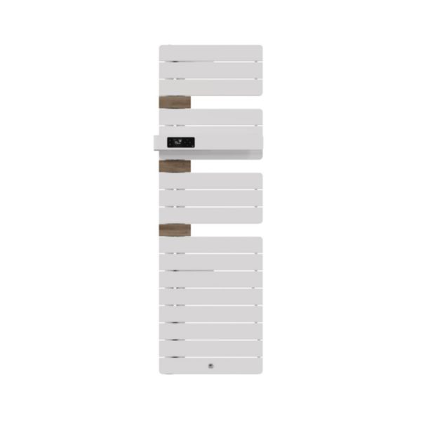 Sèche-serviettes électrique Allure 4 Classique Matg Etroit 0600W blanc mat/Chêne Fluide caloporteur Technologie 3CS 1 barre de portage réf : 483392