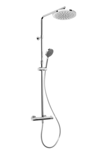Colonne de douche Concerto 4 Alterna avec mitigeur thermostatique chromé