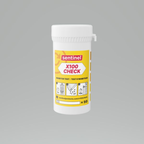 Bandelettes de test inhibiteur X100 (boite de 50 tests) Réf. X100CHECK-EXP