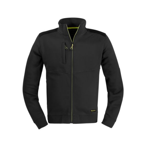Sweat-shirt Slick fermeture éclair longue noir XL Réf. 37947