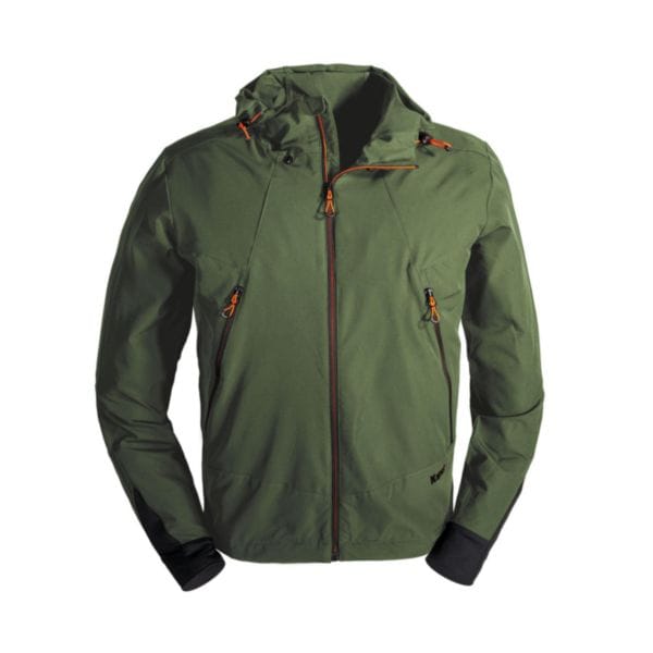 Veste Softshell tech à capuche vert foret S Réf. 61030