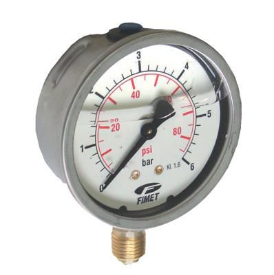 Manomètre GLYC radial D63-1/4-0-16b Réf. 22039