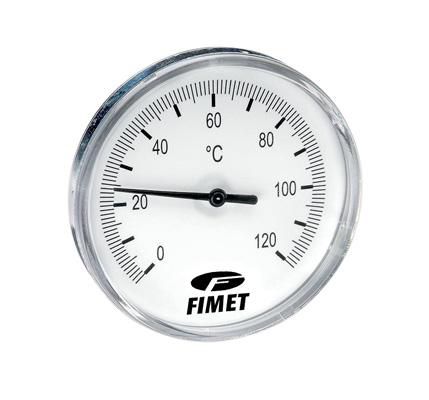 Thermomètre axial 1/2 -0-120°C DN80 Réf. 22089