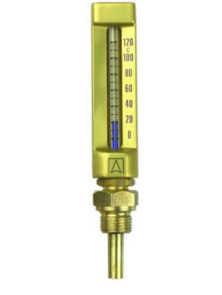 Thermo. V-Form 150x36mm Droit  0/+120°C Lg.63mm G1/2"B Réf. 64105