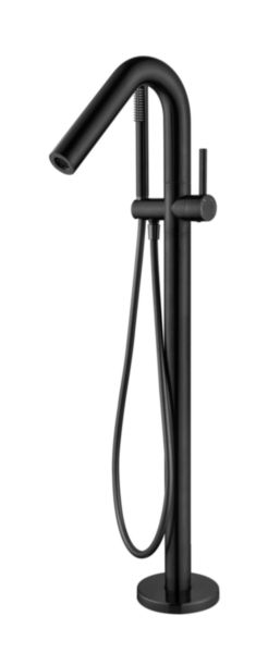 Mitigeur bain-douche ORTENCE Ilôt par le sol noir mat Réf. 78PZ109