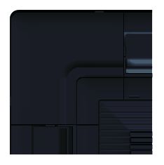 Façade noire (couleur RAL 9011) pour cassettes 4 voies 840mm x 840mm PACi PU3 &DRV MU2 réf : CZ-KPU3B