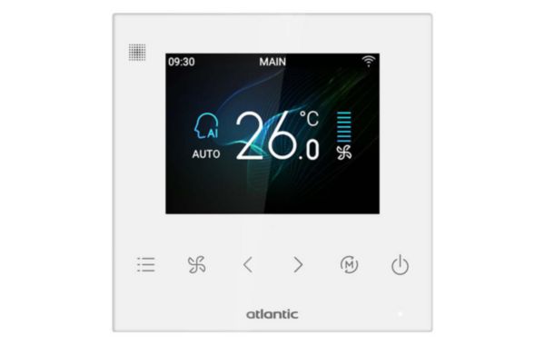 Télécommande filaire compacte pour unité intérieure VRF R32 - GENESIS - jusqu'à 16 unités intérieures raccordables - Alarme visuelle et sonore - Programmation hebdomadaire - Gestion de zones réf : 876626