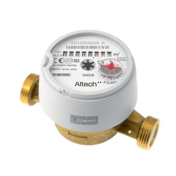 Compteur divisionnaire eau chaude + froide DN15 GSD8 Altech