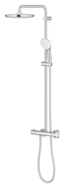 Colonne de douche thermostatique SIANNE System 250 douche de tête Tempesta 250 douchette à main Tempesta 110 chromée Réf. 1348390000