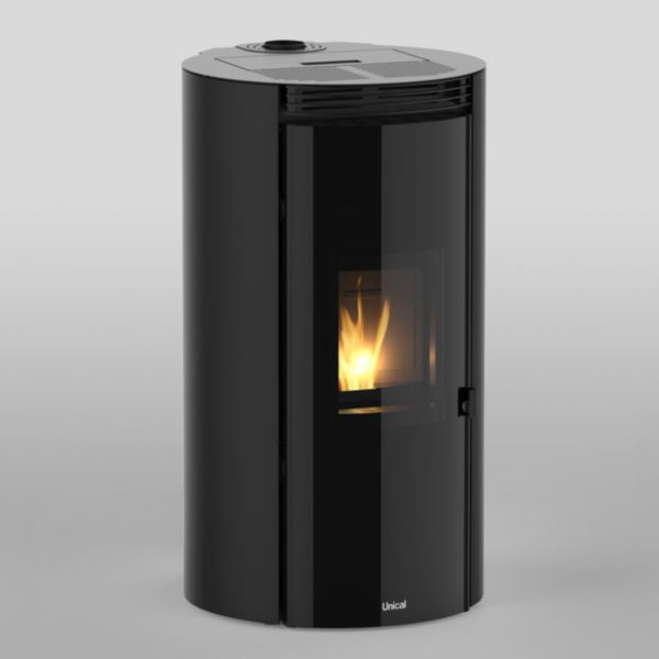 Poêle à Granulés Wi-Fi LETI S 9 rond noir Réf. 25061