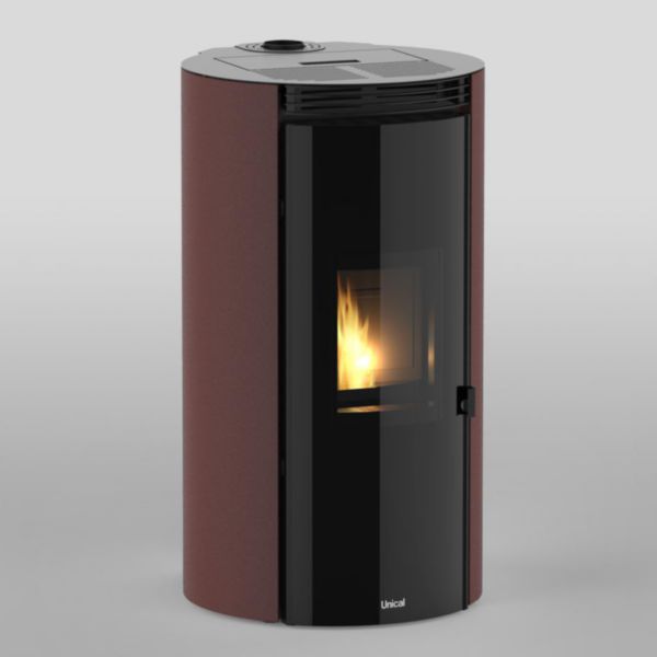 Poêle à Granulés Wi-Fi LETI S 9 rond rouille Réf. 25063