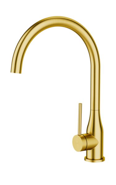Mitigeur évier Alterna DESIGN doré bec cygne