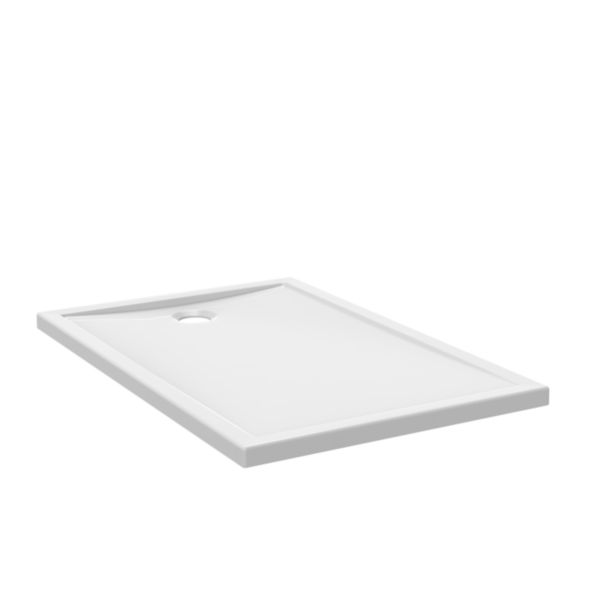 Receveur de douche rectangulaire céramique ALTERNA CONCERTO 120x80 cm avec ressaut antidérapant PN 12 blanc