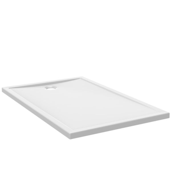 Receveur de douche rectangulaire céramique ALTERNA CONCERTO 140x90 cm avec ressaut antidérapant PN 12 blanc