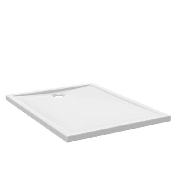 Receveur de douche rectangulaire céramique ALTERNA CONCERTO  120x90 cm avec ressaut antidérapant PN 24 blanc