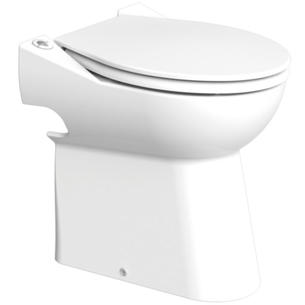 Pack WC au sol avec broyeur intégré  Sanicompact 43 Eco+, 1 entrée disponible pour lave-mains - Réf. C43LV