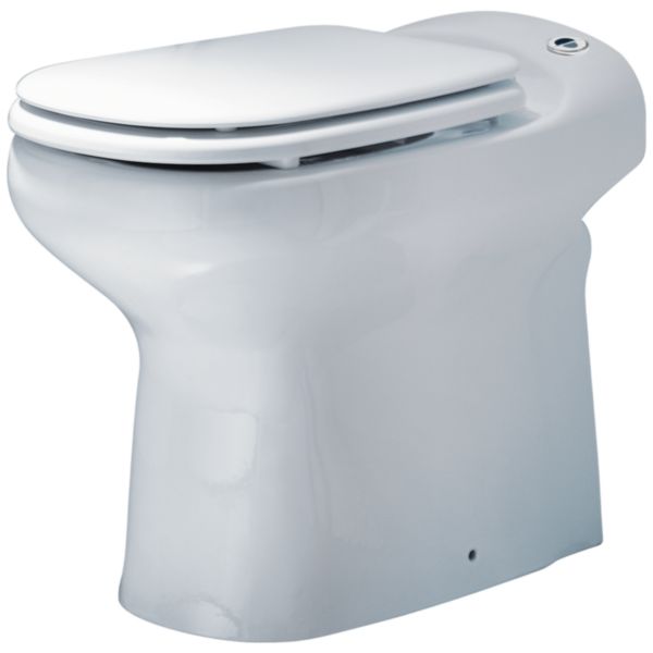 Pack WC au sol avec broyeur intégré Sanicompact Elite Eco+, 1 entrée disponible pour lave-mains - Réf. C6LV