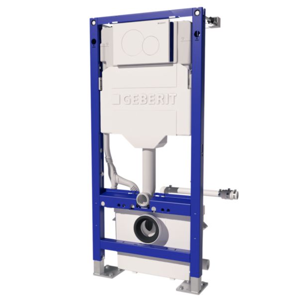 Bâti-support avec broyeur intégré adaptable pour WC  Saniwall Up Style Evo habillage Marbre de Carrare, 3 entrées WC, lave-mains et douche Réf. WALLSTDMC-002