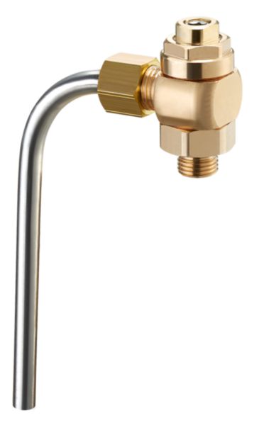 Robinet de prélèvement d'échantillons d'eau AQUASTROM P DN10 G 3/8" bronze/acier inoxydable robinet stérile par flambage Réf. 4209103