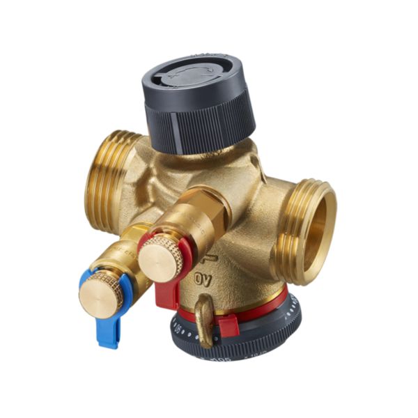 Robinet de réglage COCON QTZ PN16 avec prises de pression DN10 filetage mâle des deux côtés 30-210 l/h température de service -10° à +120 ° installation de chauffage et rafraîchissement Réf. 1146063