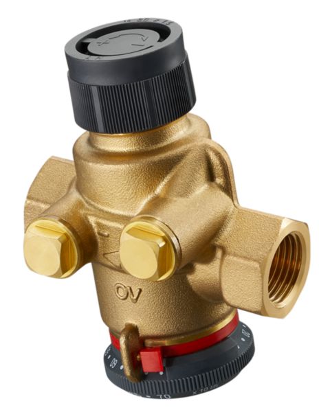 Robinet de réglage COCON QTZ PN25 sans prises de pression DN15 filetage femelle des deux côtés 200-1300 l/h température de service -10° à +120 ° installation de chauffage et rafraîchissement Réf. 1147404