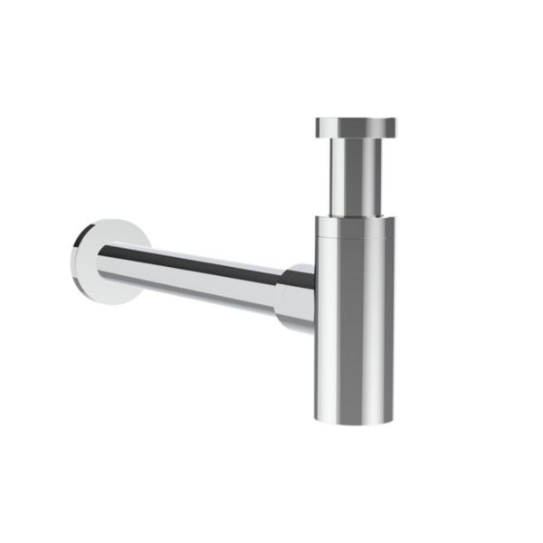 Siphon de lavabo laiton droit 33 cm Chromé Réf. AC39051