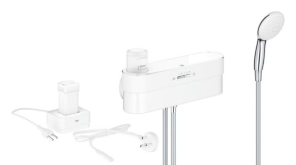 Kit de démarrage douche GROHE PUREFOAM Blanc/Chrome Réf. 1050740000