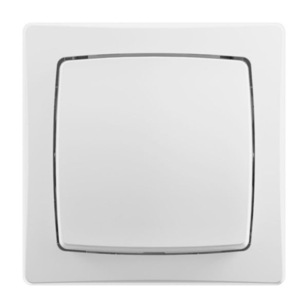 Interrupteur ou va-et-vient bipolaire ou permutateur 10AX - appareillage saillie - Complet Blanc - Réf. 086018L