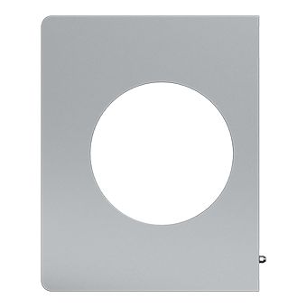 Plaque de finition latérale Odace Architecte effet Titane - à combiner en multipostes avec des plaques centrales et latérales Odace Architecte - H100mm x L79,25mm x P11,7mm - IK04 IP21D Réf. S930800