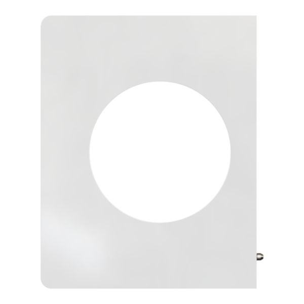 Plaque de finition latérale Odace Architecte blanc émaillé - à combiner en multipostes avec des plaques centrales et latérales Odace Architecte - H100mm x L79,25mm x P11,7mm - IK04 IP21D Réf. S934800