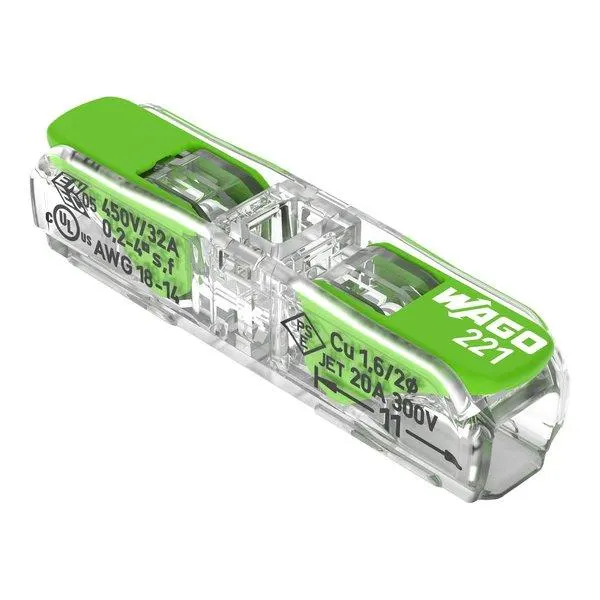 BORNE 2X4MM2 INLINE SPLE ET RIG.BT60 221-2431