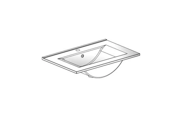 PLAN CERAMIQUE EAZY26 SPLE VASQUE 71CM TK151