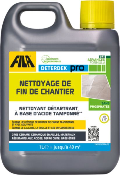 Décapant acide Fila pour sols Deterdek pro bidon de 1 L 60410012FRA