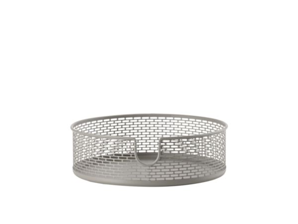 Panier métal rond D 20 x 6,5 cm Gris Réf. 10578