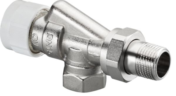 Corps thermostatique AV 9 DN 15, PN10 1/2" M30x1.5, équerre inversé, laiton, nickelé° Réf.1183904