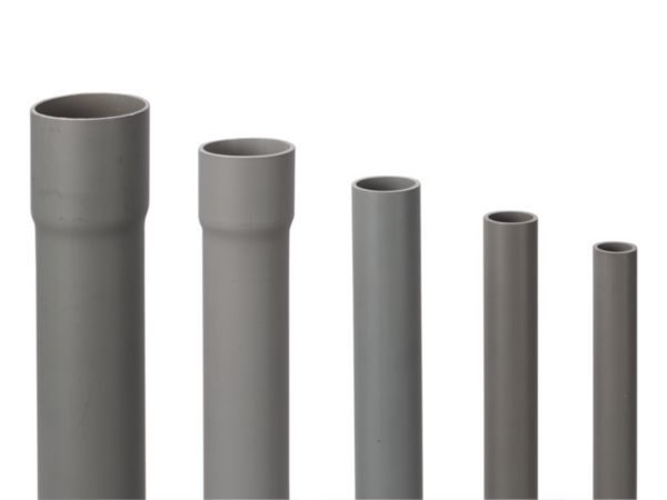 Tube évacuation PVC Tubevac NFE + NF ME pré manchonné diamètre 80 mm épaisseur 3,0 mm longueur 4m 3040441