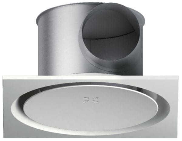 Image principale de Diffuseur haute induction à jet d'air hélicoïdal Twisted pour dalle 600x600 Tbar- Débit 150-600 m³/h Blanc RAL9003 30% - Raccordement D200 11051163