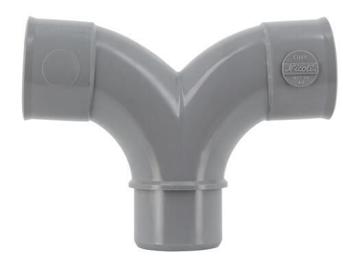 Image principale de Coude double mâle femelle 87°30 parallèle diamètre 40mm Réf. UOH8