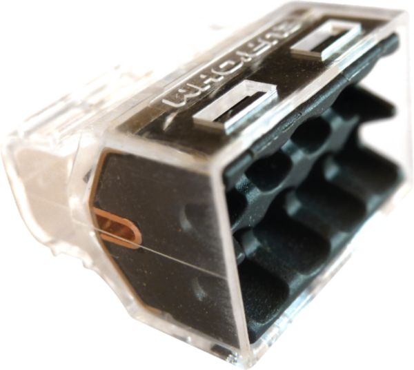 Connecteur rapide fil électrique "Fast Lock" - 8P - gris/transparent - boîte de 50 pcs Réf.70058