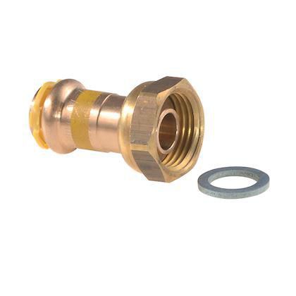 Raccord droit 2 pièces Diamètre 16 x 1/2 Réf. 6675020