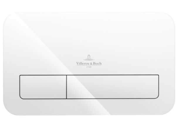 Plaque de déclenchement M200 avec surface verre blanc Réf. 922400RE
