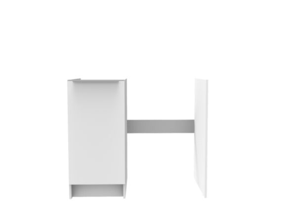 Meuble bas CLASSIK 100 cm 1 porte avec niche pour réfrigérateur 48 et 55 cm