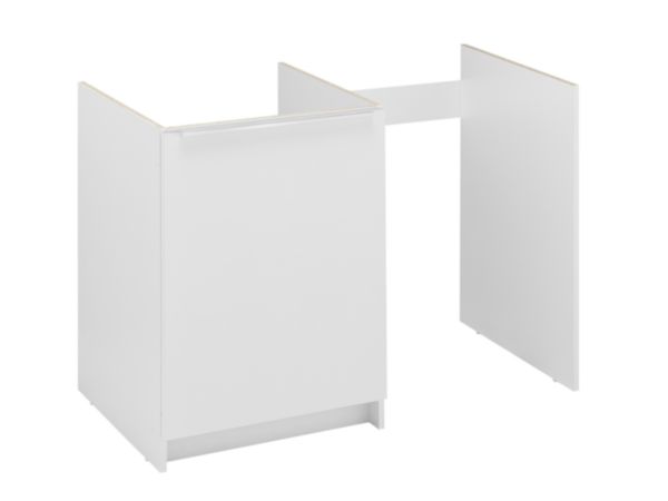 Meuble bas CLASSIK 120 cm 1 porte avec niche pour réfrigérateur 48 et 55 cm version hydrofuge