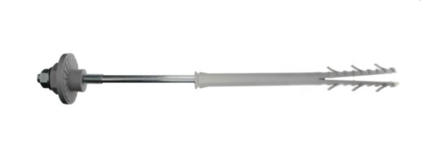 Fixation lavabo Novipro paroi isolée vis 2 filets 8x220 rondelles excentrées à épaulement