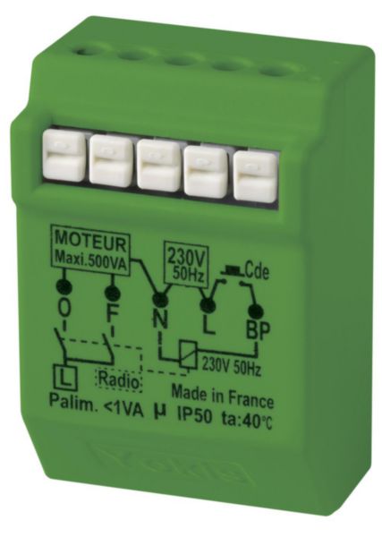 Micromodule volet roulant radio Pow Réf MVR500ERP